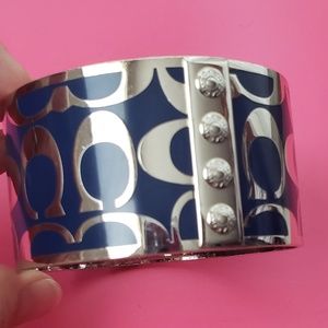 Coach signature wide slip on bangle